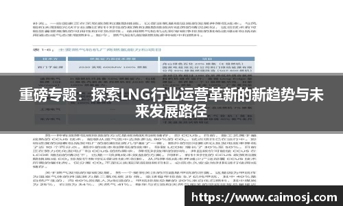 重磅专题：探索LNG行业运营革新的新趋势与未来发展路径